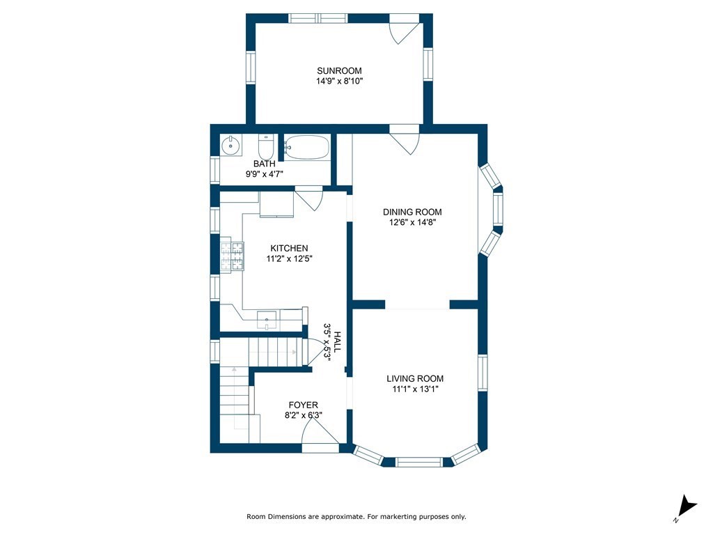 54 Thomas Street Dedham, MA 02026 - Photo 16 of 17 a picture of a floor plan