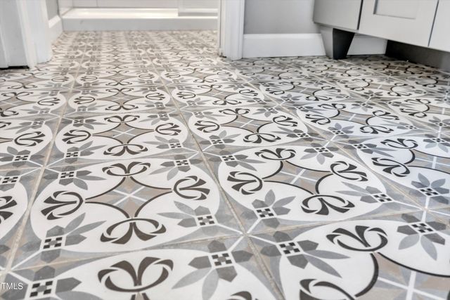 a balcony with furniture