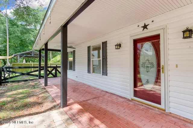 a view of an entryway door