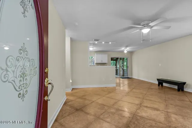 a view of an empty room