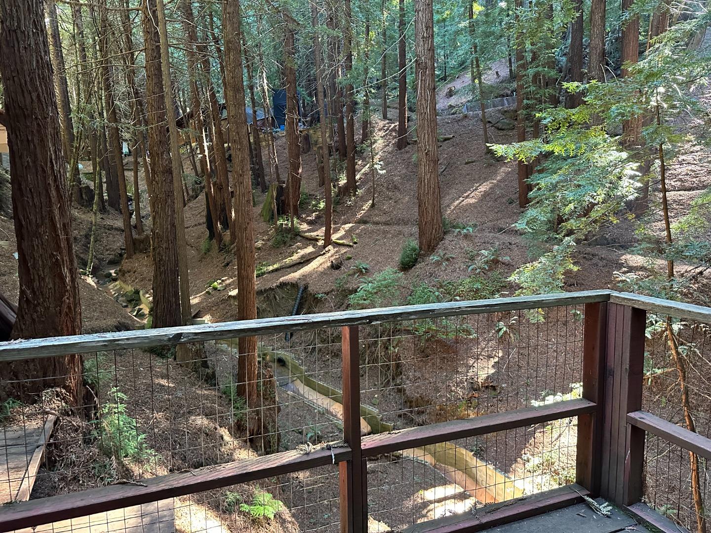 121 La Honda Road Woodside, CA 94062 - Photo 15 of 22 a view of a balcony with a pot
