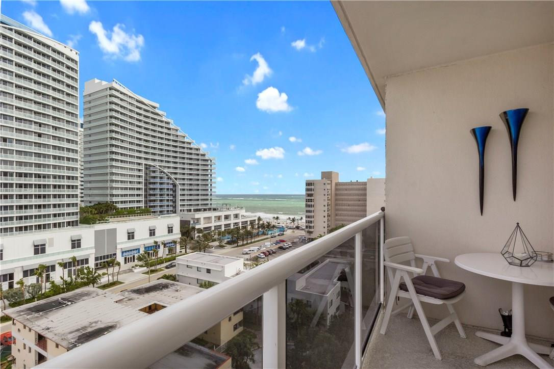 336 North Birch Road, Unit 10C Fort Lauderdale, FL 33304 - Photo 13 of 24 Balcony View of the Ocean