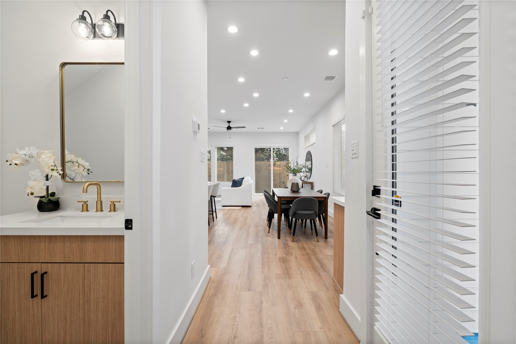 2706 Fox Street Houston, TX 77003 - Photo 6 of 39 a view of a kitchen from the hallway