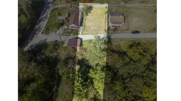a bird view of a house