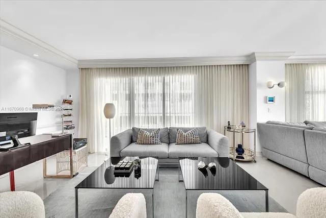 a view of a balcony with city view