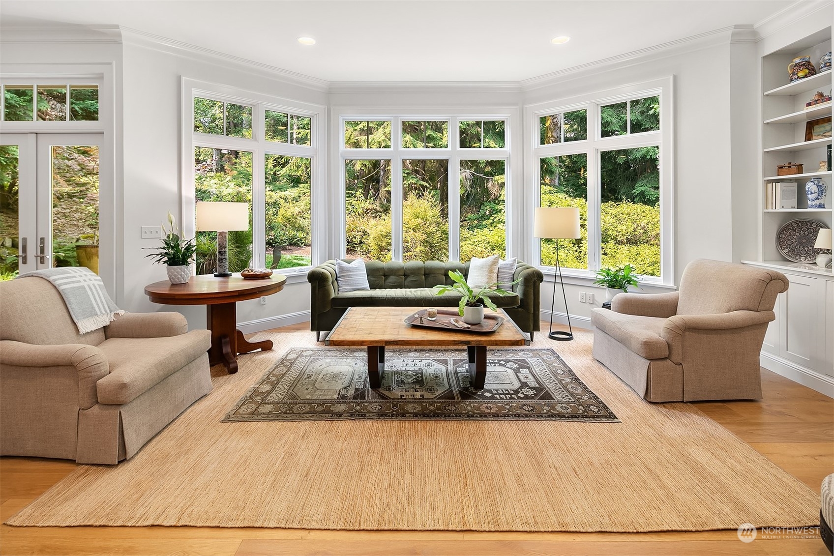 16030 Southeast 48th Drive Bellevue, WA 98006 - Photo 11 of 35 a living room with furniture and large windows