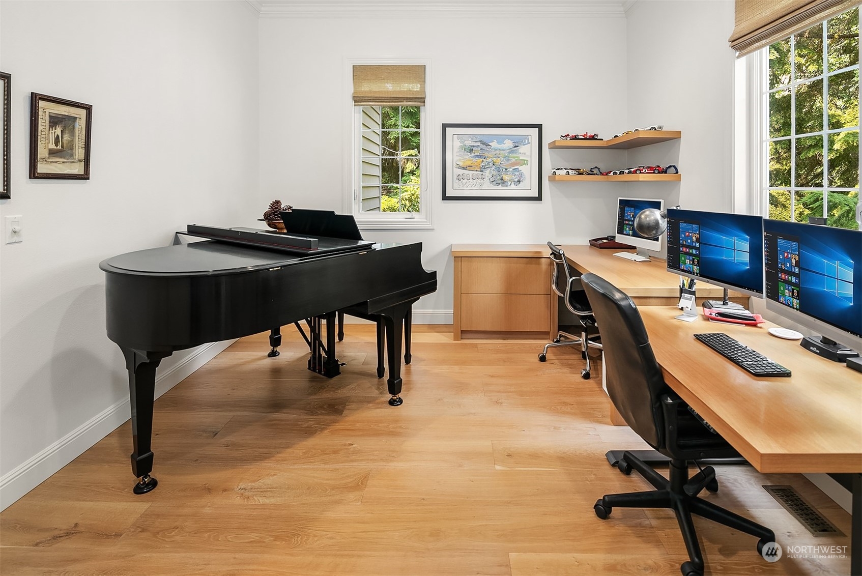 16030 Southeast 48th Drive Bellevue, WA 98006 - Photo 18 of 35 a view of a workspace with furniture and a window