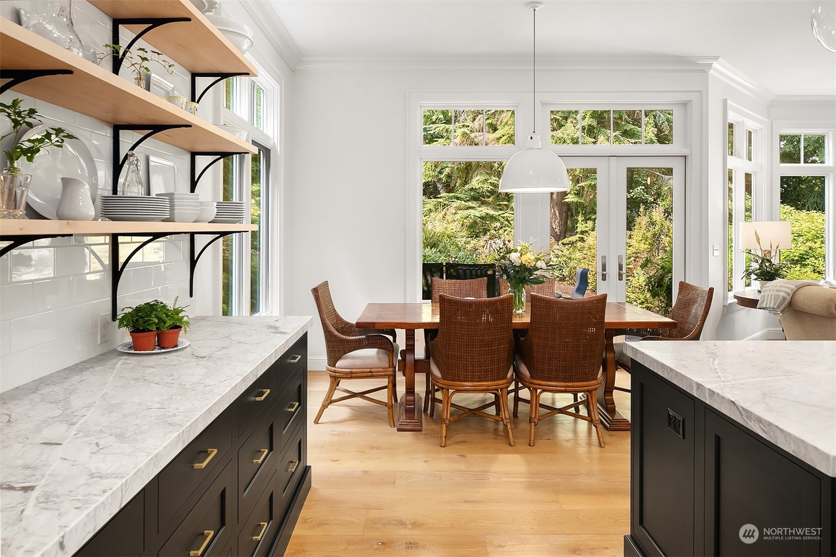 16030 Southeast 48th Drive Bellevue, WA 98006 - Photo 10 of 35 a view of a dining room with furniture window and wooden floor