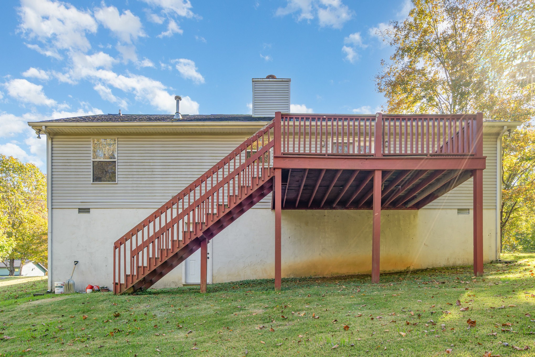 1180 Simms Heights Road Kingston Springs, TN 37082 - Photo 22 of 31 a view of a yard with brick wall and fence