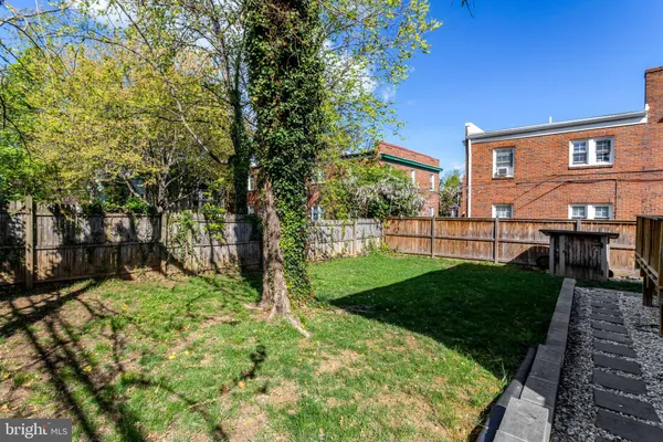 a view of backyard with a garden and plants