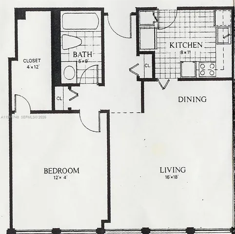 $2,400 | 700 Biltmore Way, Unit 1112, Coral Gables, FL 33134