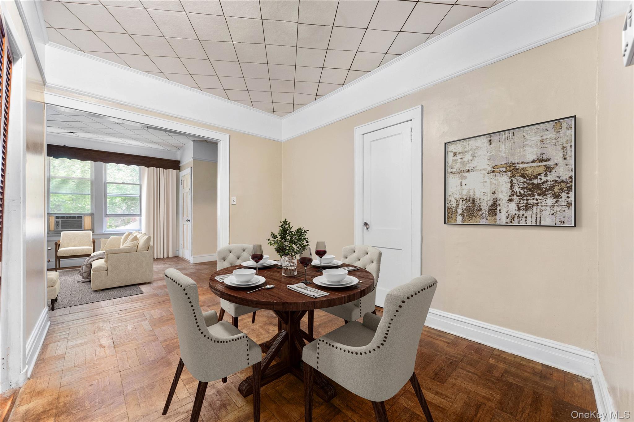 37-07 20th Road Queens, NY 11105 - Photo 9 of 24 a dining room with furniture and window
