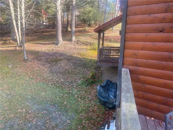 a view of backyard with green space