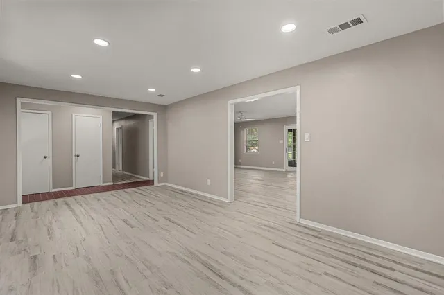 wooden floor in an empty room with wooden floor