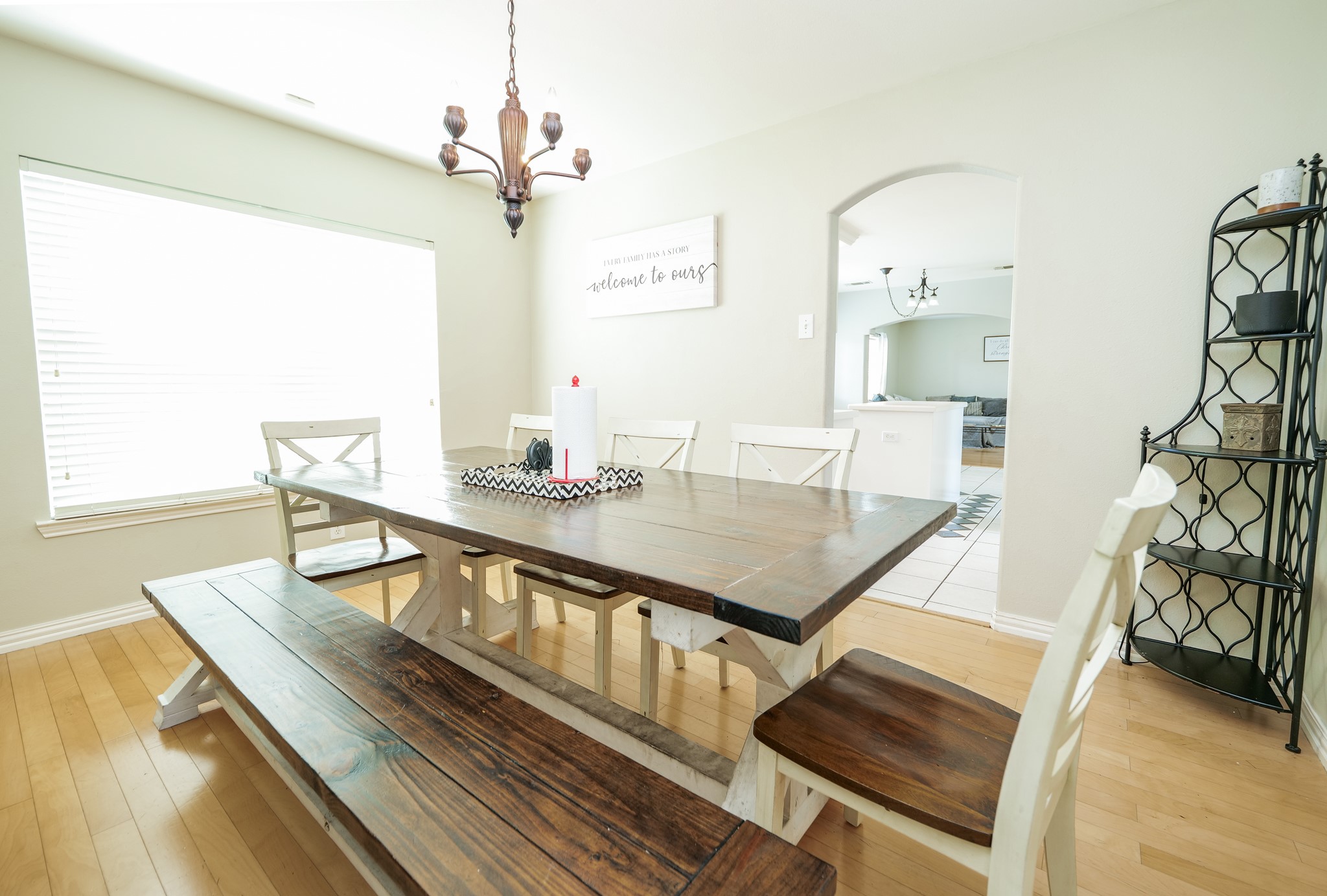 11606 Curry Ridge Lane Tomball, TX 77377 - Photo 5 of 28 The dining room effortlessly connects to the kitchen, offering a functional and open layout ideal for both casual meals and entertaining.