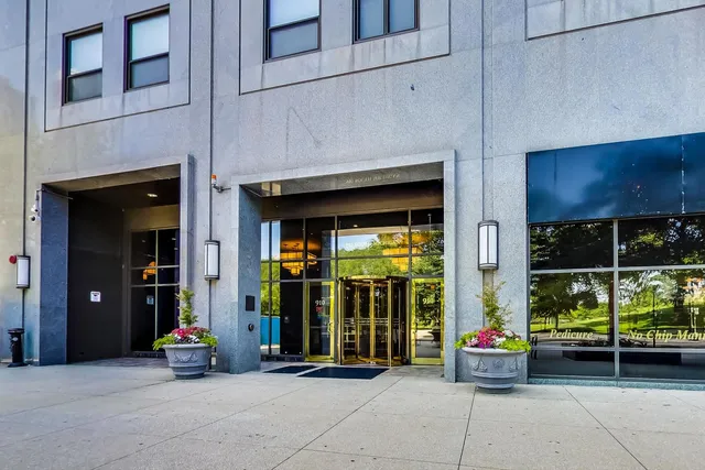 a view of a room with garage