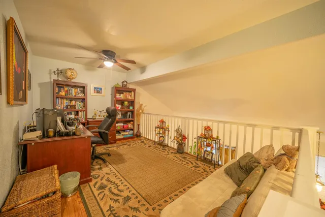 a view of a living room and dining room