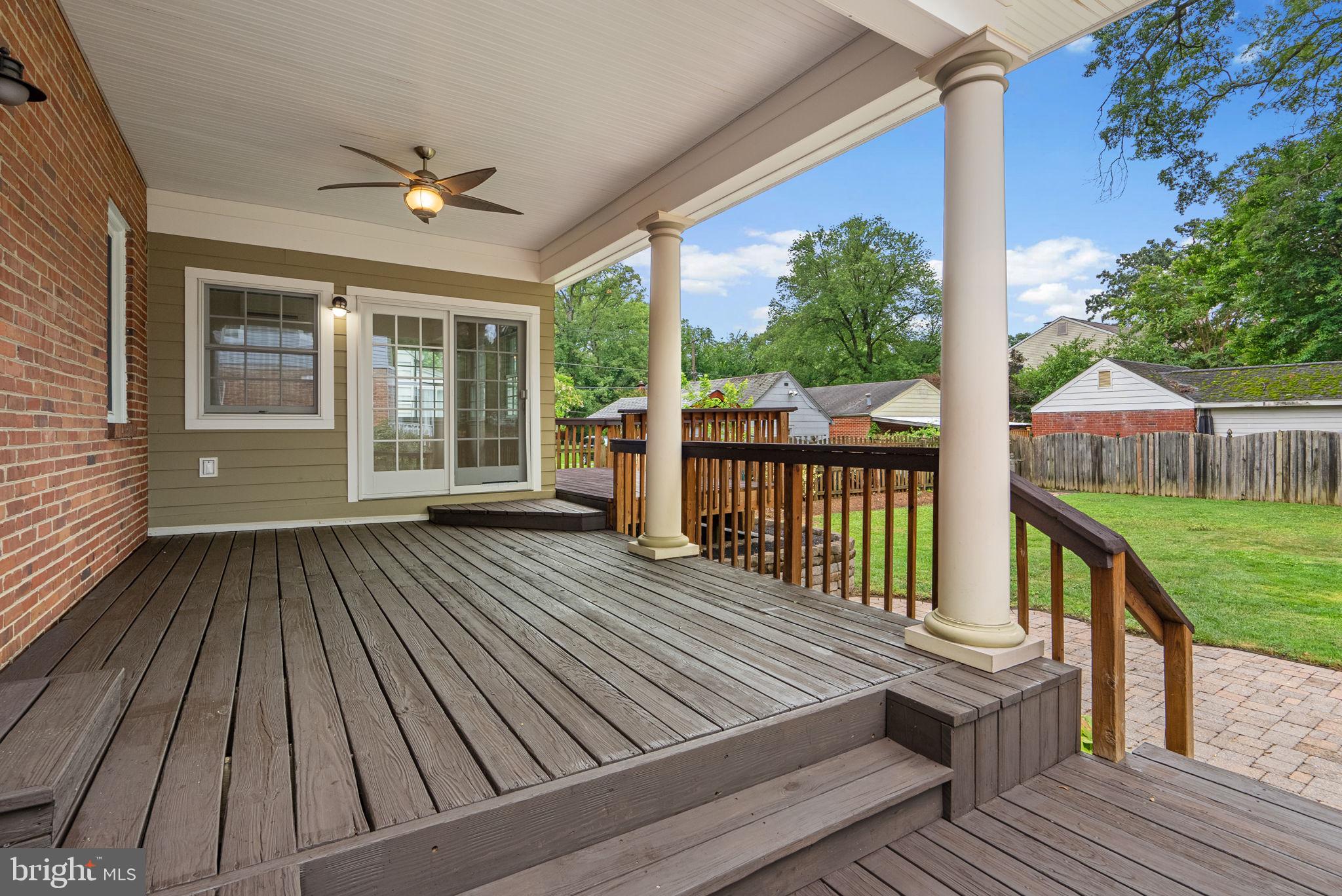 4615 Drexel Road College Park, MD 20740 - Photo 39 of 48 Alternate View of Covered Rear Deck