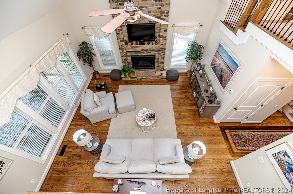 78 Spring Pond Lane Spring Lake, NC 28390 - Photo 10 of 46 a living room with furniture and a fireplace