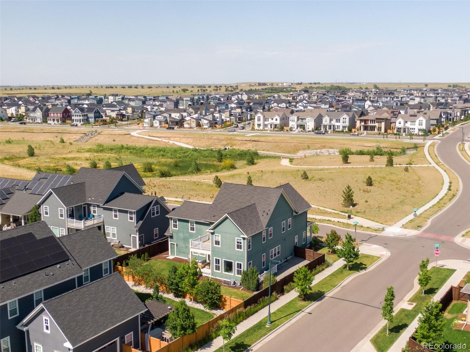6003 Chester Way Denver, CO 80238 - Photo 36 of 43 an aerial view of residential building with outdoor space and ocean view
