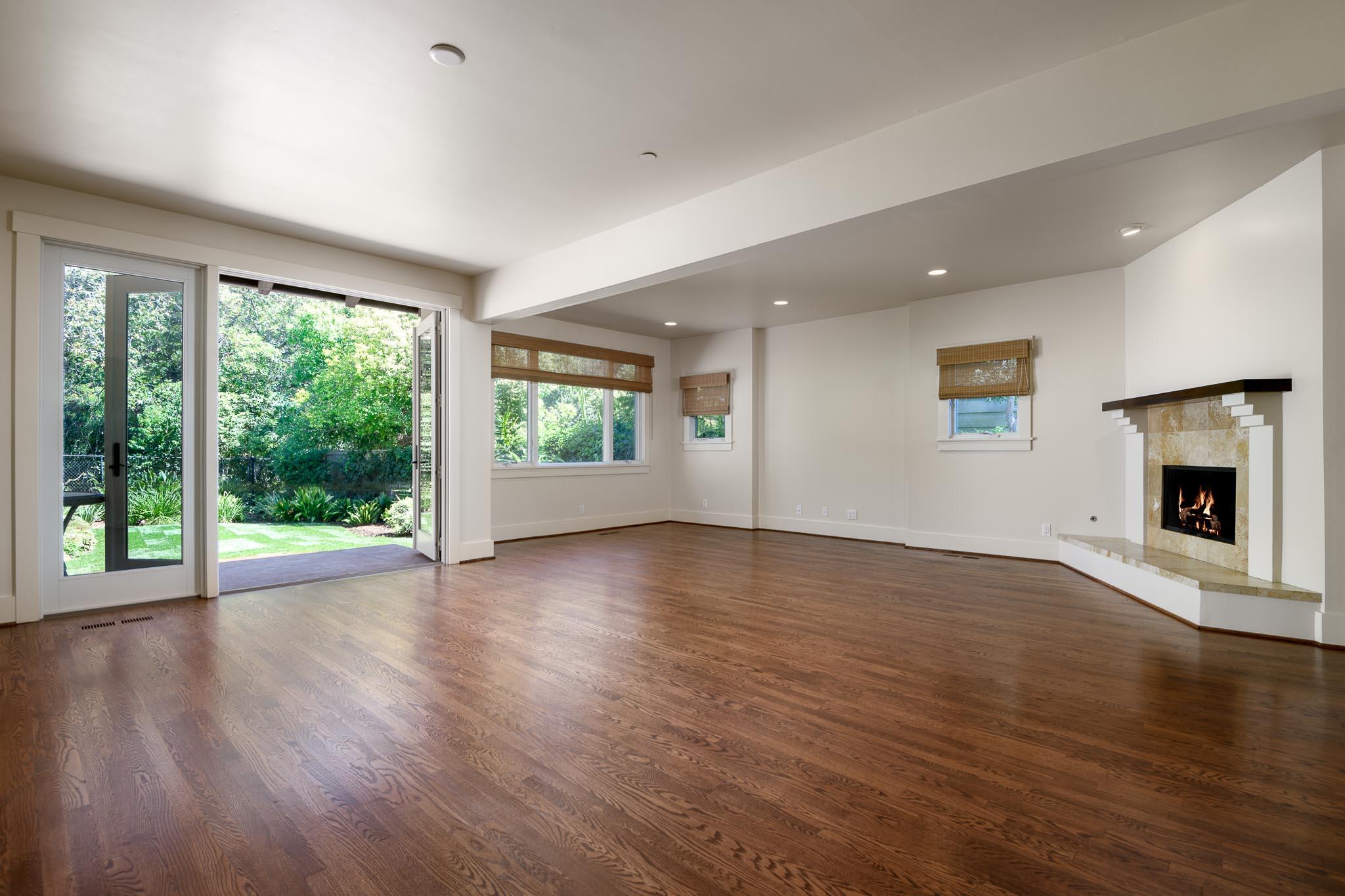 1517 East Valley Road, Unit B Montecito, CA 93108 - Photo 8 of 25 a view of an empty room with wooden floor and a window