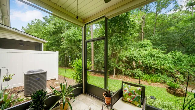 a view of a garden with plants