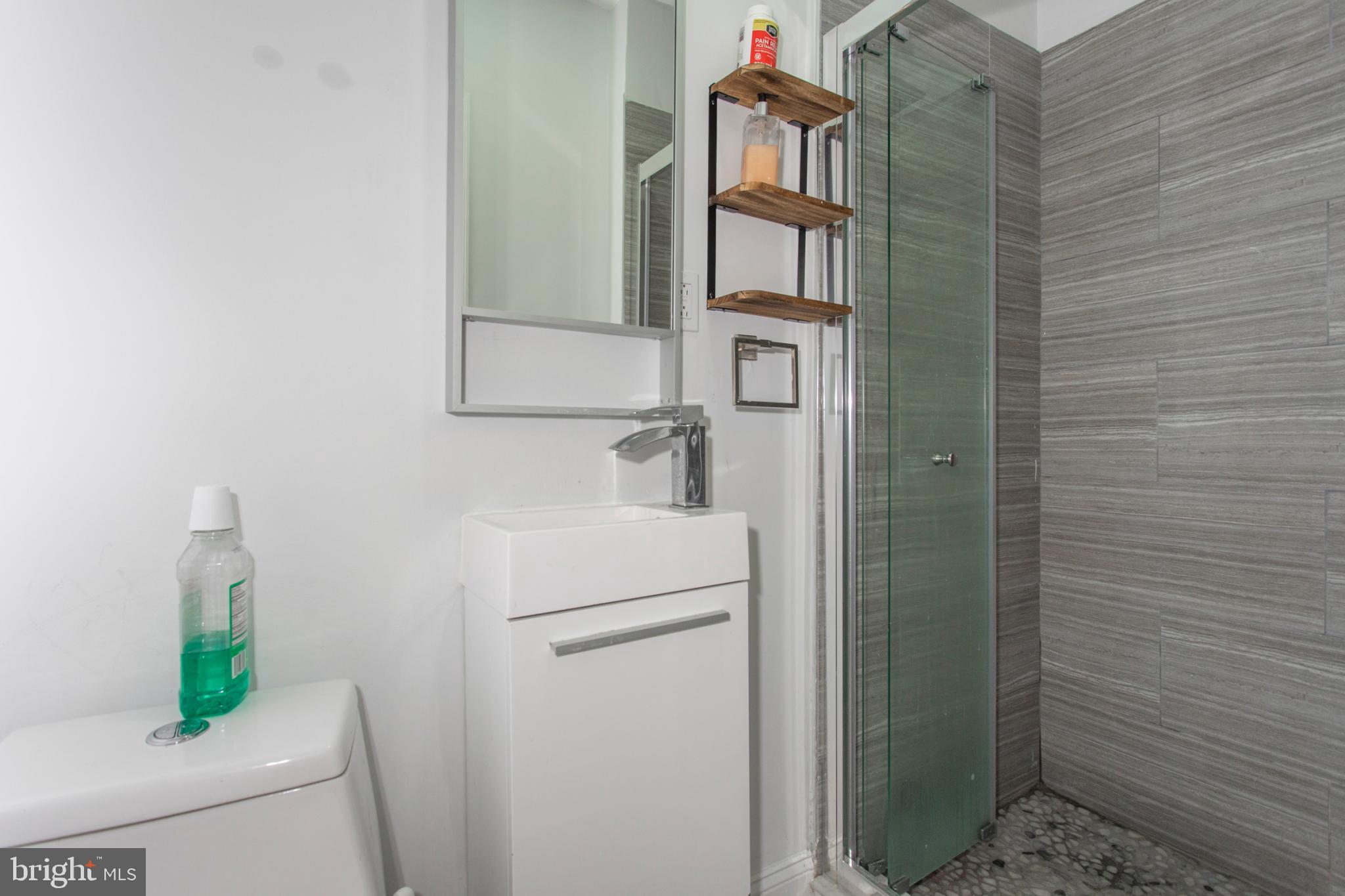 1629 Wallace Street, Unit 1R Philadelphia, PA 19130 - Photo 15 of 22 a bathroom with a sink and a mirror