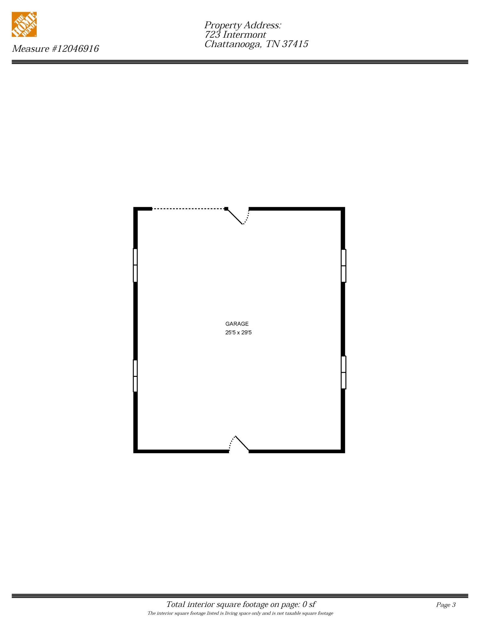 723 Intermont Road Chattanooga, TN 37415 - Photo 38 of 38 Room dimensions- Workshop/Garage