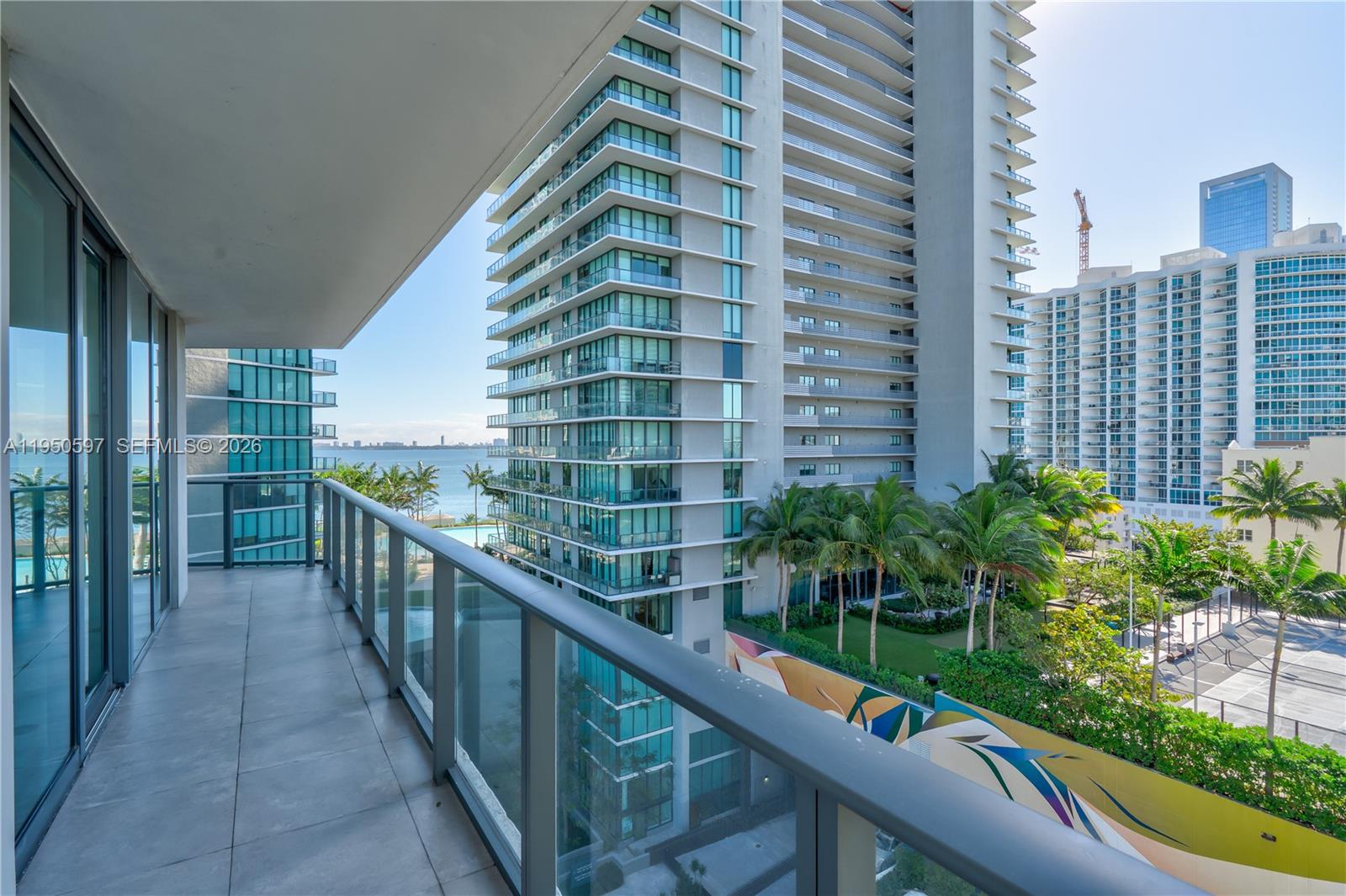 501 Northeast 31st Street, Unit 706 Miami, FL 33137 - Photo 2 of 24 a view of balcony with potted plants
