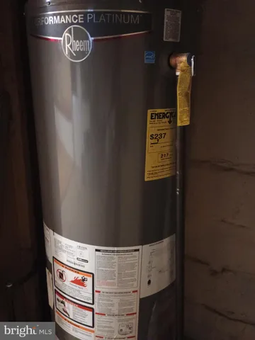 a close view of water heater