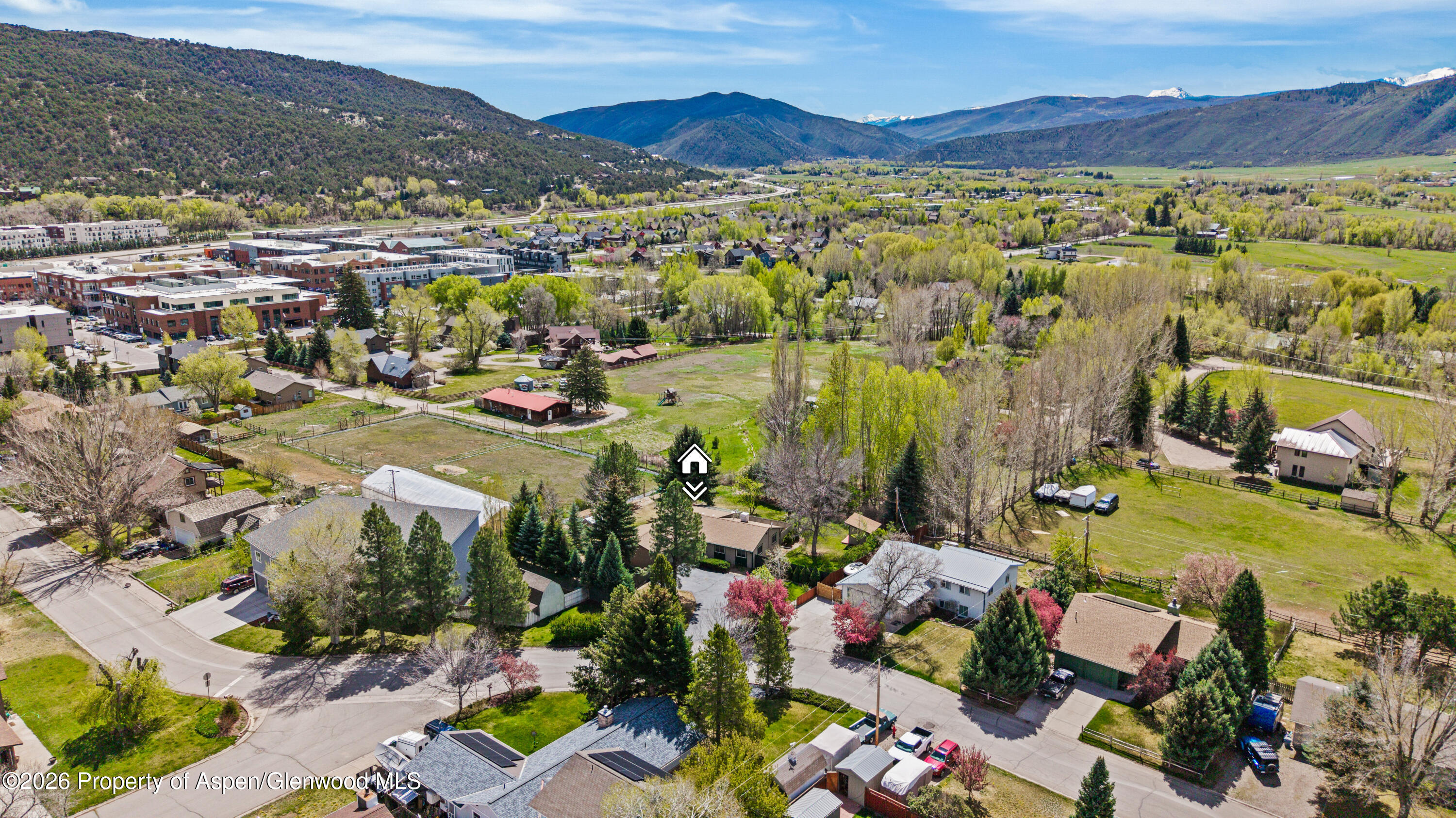 128 Hopi Carbondale, CO 81623 - Photo 33 of 34 a view of a city with mountains in the background
