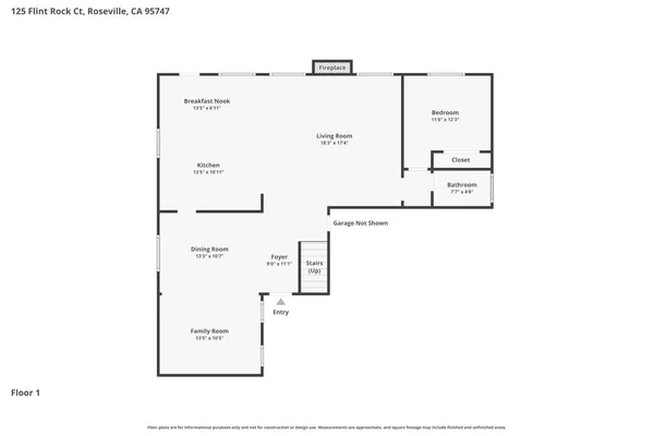 $899,000 | 125 Flint Rock Court, Roseville, CA 95747