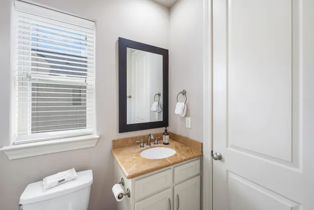 a room with furniture and windows