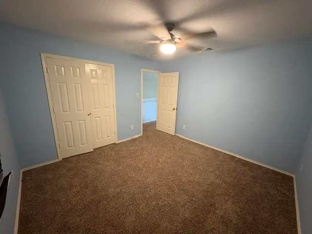 view of empty room with window