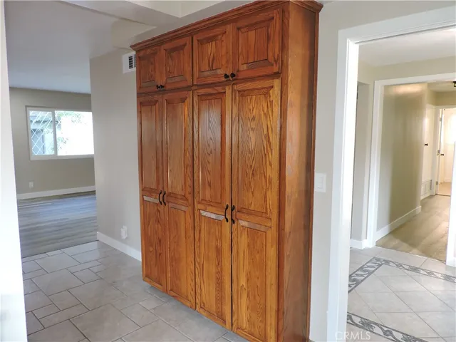 a view of a closet area