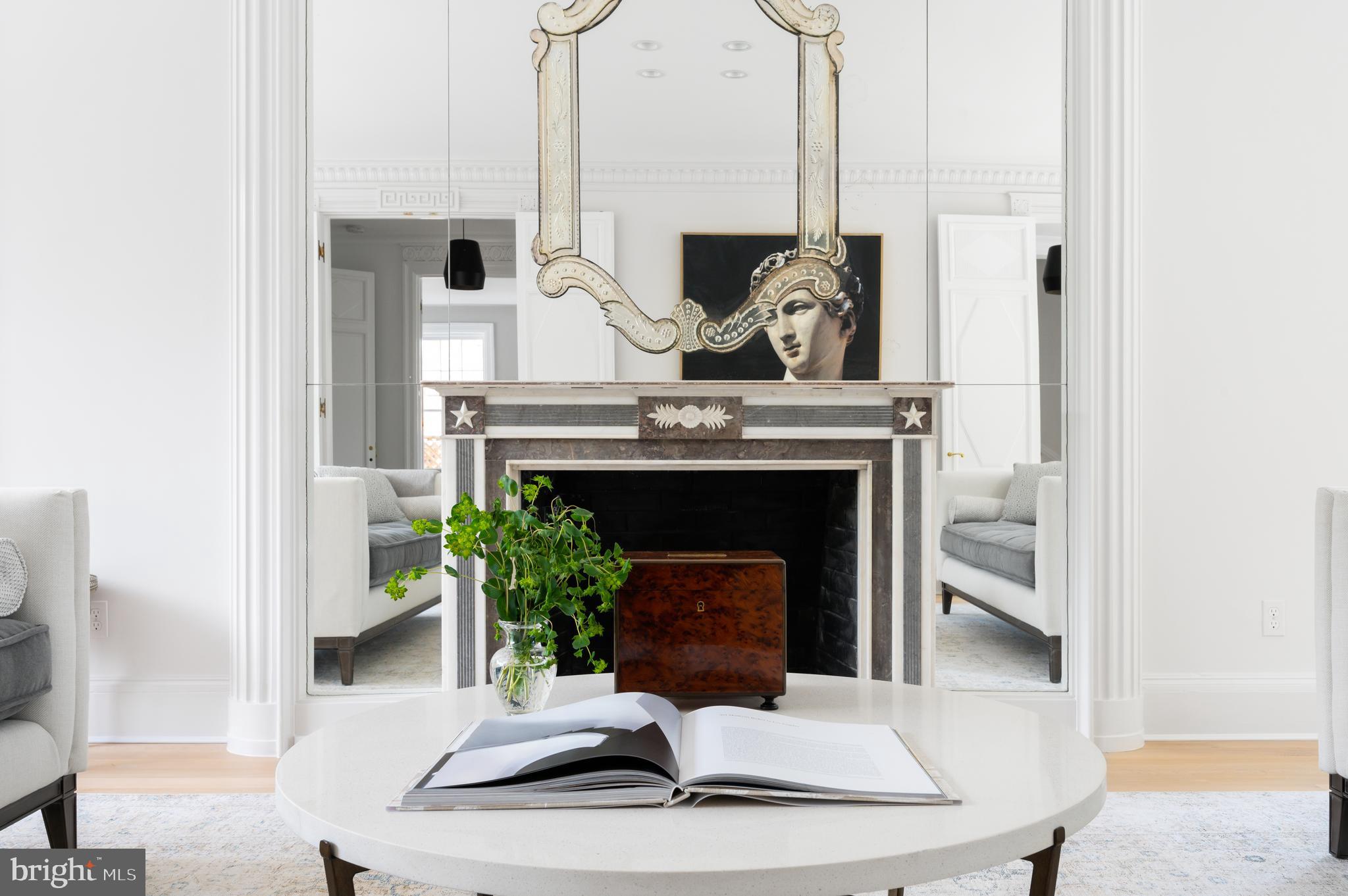2302 Kalorama Road Northwest Washington, DC 20008 - Photo 7 of 35 Living Room with Wood Burning Fireplace
