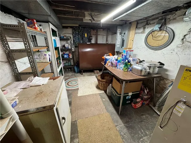 a view of a storage room with washer and dryer