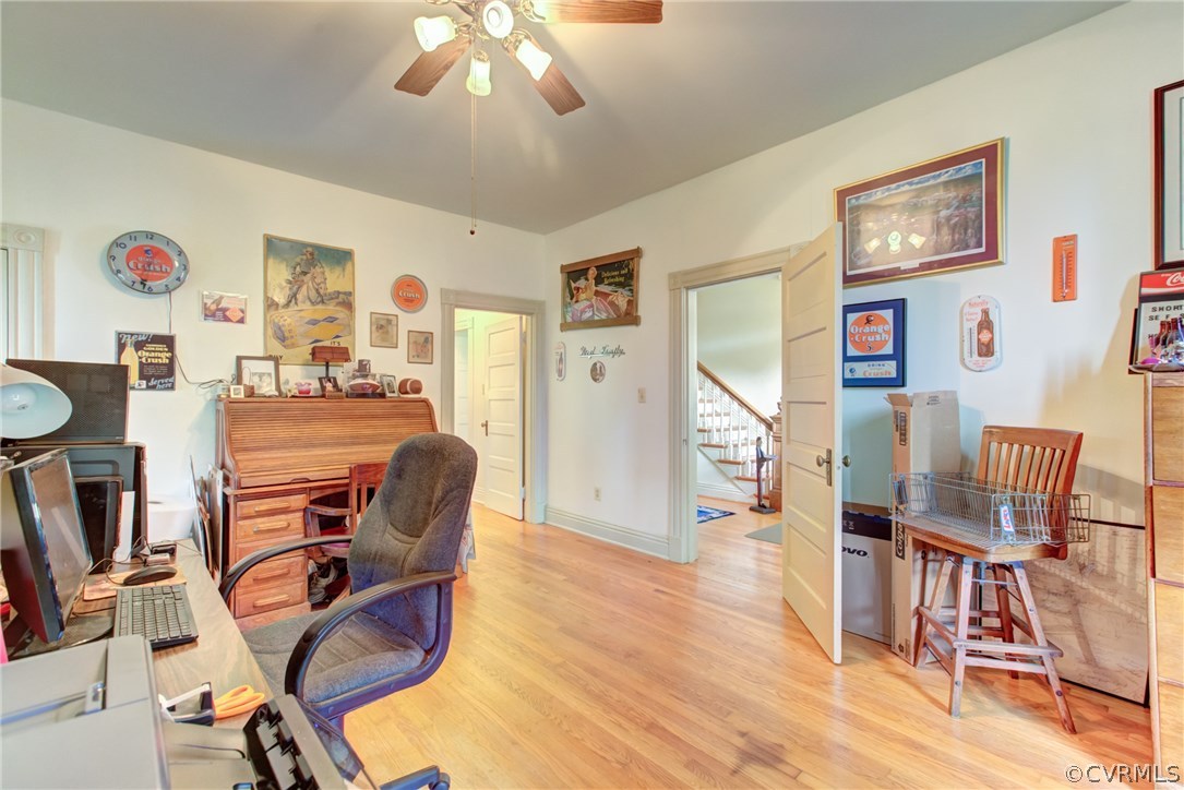 3048 River Road West Goochland, VA 23063 - Photo 20 of 49 a view of a workspace with furniture and wooden floor