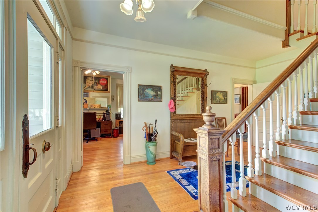 3048 River Road West Goochland, VA 23063 - Photo 8 of 49 a view of an entryway with wooden floor and livingroom