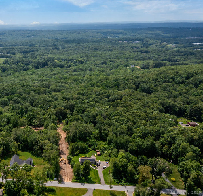 0 White Birch Lane Middlebury, CT 06762 - Photo 4 of 5 an aerial view of residential houses with outdoor space and trees