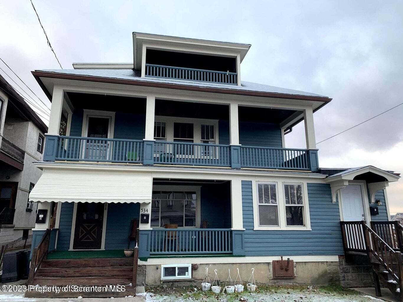 a front view of a house