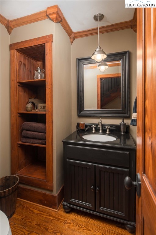 260 Beacon Hill Blowing Rock, NC 28605 - Photo 36 of 47 a bathroom with a sink and a mirror