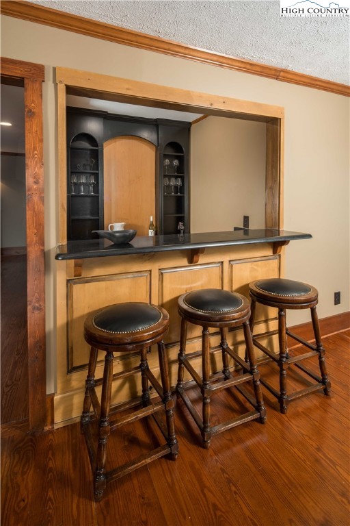 260 Beacon Hill Blowing Rock, NC 28605 - Photo 39 of 47 a view of living room kitchen with furniture and wooden floor