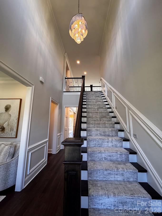 0 Lintel Road, Unit 3 Lancaster, SC 29720 - Photo 6 of 28 a view of a hallway with wooden floor and staircase