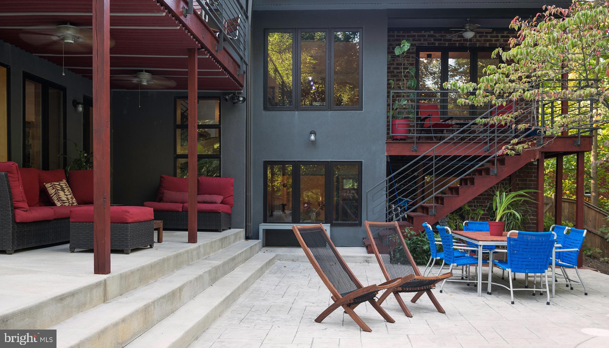 4301 37th Road North Arlington, VA 22207 - Photo 4 of 8 Patios overlook Gulf Branch Park