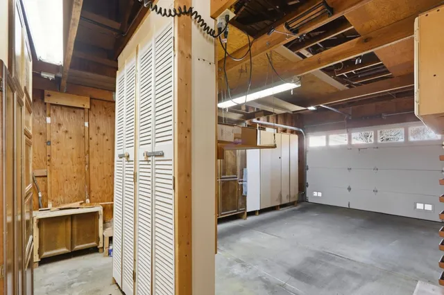 a view of a park with tree s