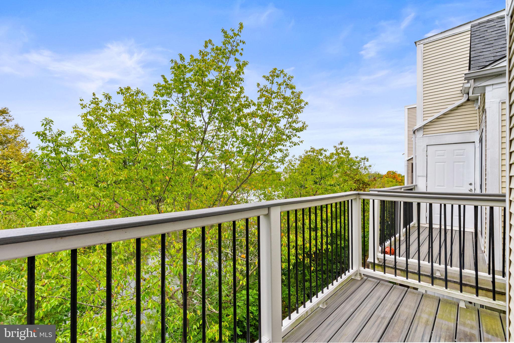 44084 Natalie Terrace, Unit 301 Ashburn, VA 20147 - Photo 30 of 59 a view of a balcony with wooden floor
