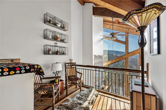 a view of front door and deck of the house