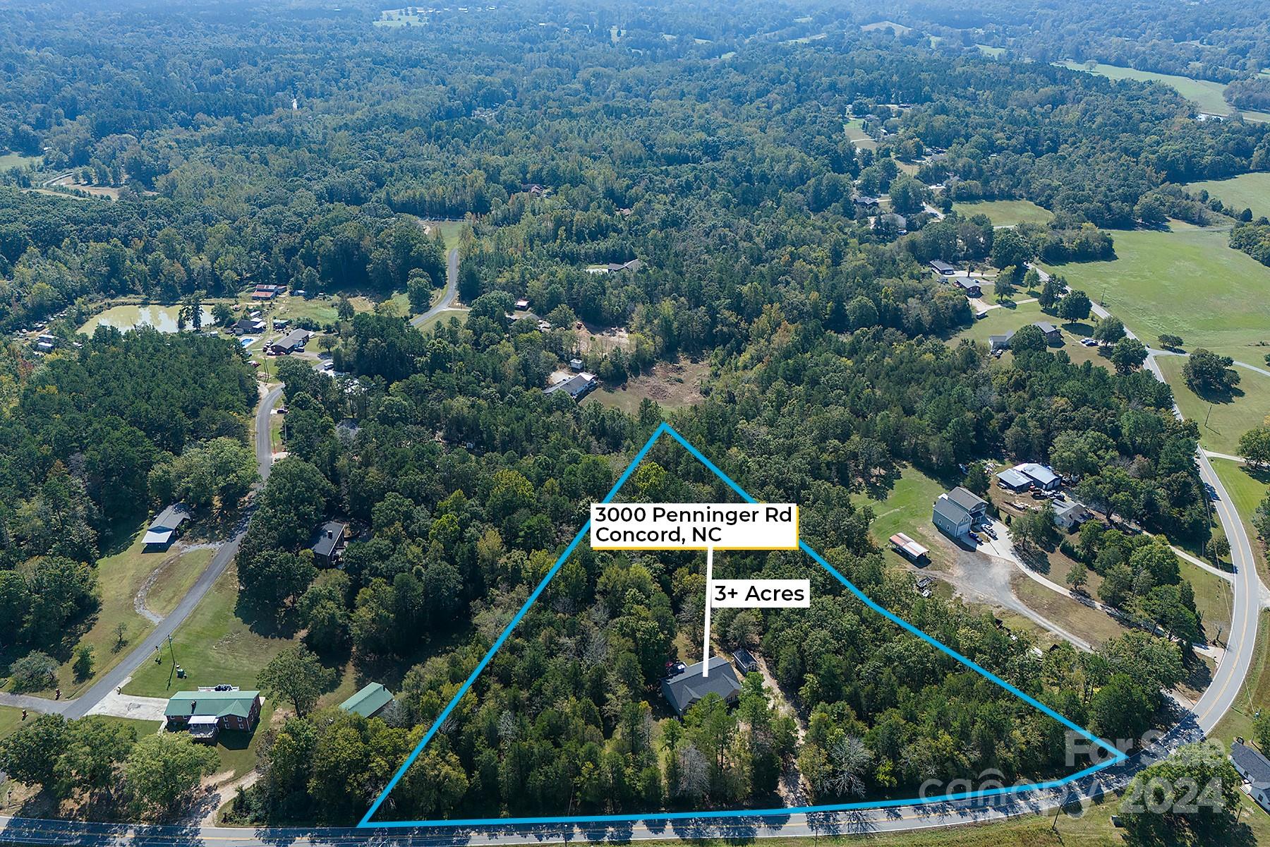 3000 Penninger Road Concord, NC 28025 - Photo 4 of 48 an aerial view of house with yard