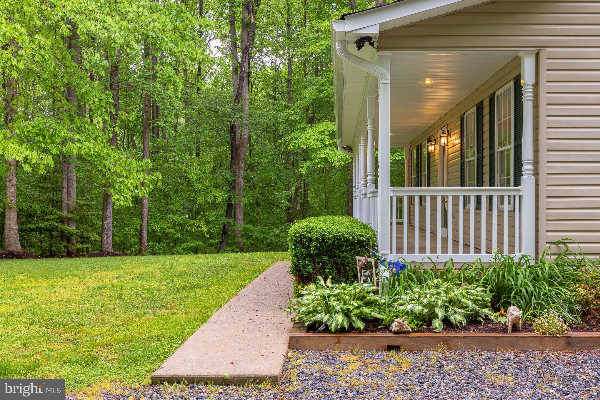 11020 Edenton Road Partlow, VA 22534 - Photo 32 of 33 View to Front Porch and Front Yard